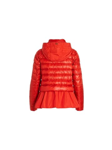 Mehrfarbig Rot Polyamid In voller Länge Jacke