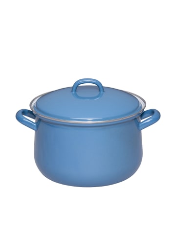 Riess Fleischtopf mit Deckel in Blau
