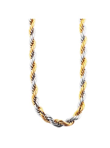 Adeliás Unisex Halskette – Kordelkette aus Edelstahl 60 cm in silber