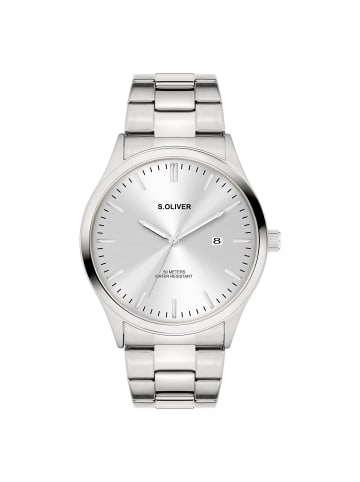 s.Oliver Armbanduhr Modern & Zeitlos in silber