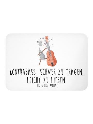 Mr. & Mrs. Panda Magnet Kontrabass Liebe mit Spruch in Weiß