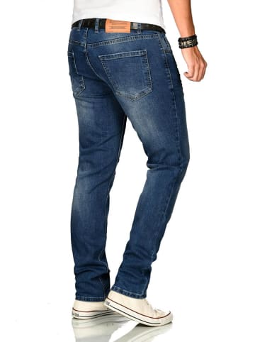 Alessandro Salvarini Jeans A. Salvarini Herren Jeans Blau Multi AS170-AS174 in Mittelblau