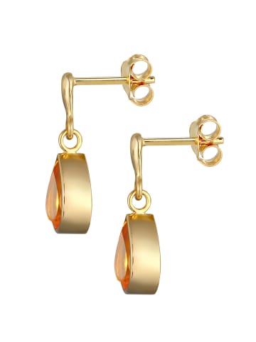 Elli Ohrringe 925 Sterling Silber Tropfen in Gold