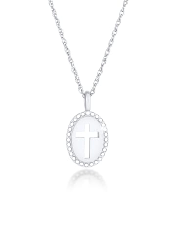 Elli Halskette 925 Sterling Silber Kreuz in Silber