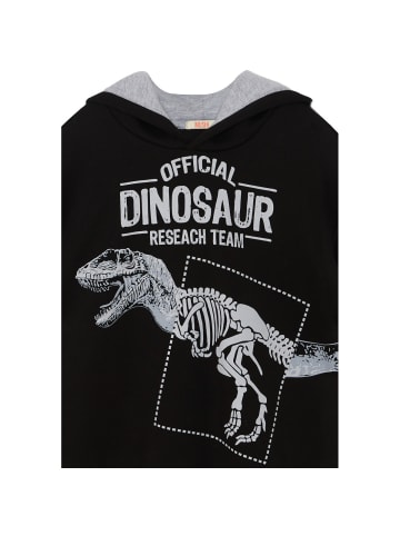 Denokids Sweatshirt Dino Research in schwarz