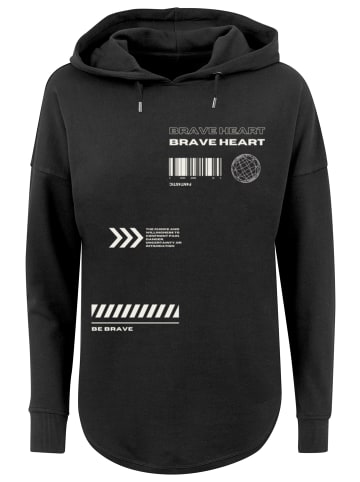 F4NT4STIC Oversized Hoodie Brave Heart OVERSIZE HOODIE in schwarz