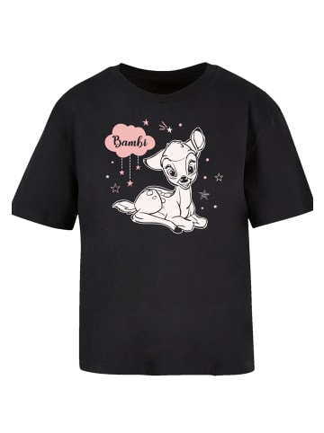 F4NT4STIC Everyday T-Shirt Disney Bambi Pink Wolke in schwarz