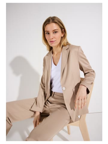 More & More leicht taillierter Business-Blazer in beige