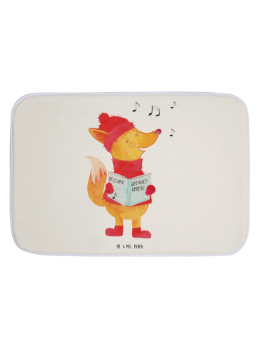 Mr. & Mrs. Panda duschmatte Fuchs Sänger ohne Spruch in Weiß