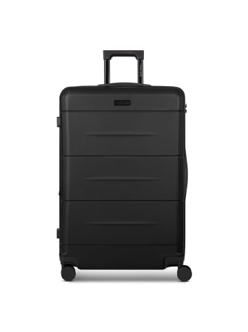 Police London 4 Rollen Trolley 74 cm mit Dehnfalte in deep black
