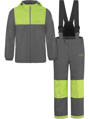 Normani Outdoor Sports Kinder WinterSet Thermohose und Thermojacke in Grau