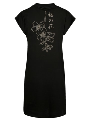 F4NT4STIC Short Sleeve Dress Japan Flower in schwarz