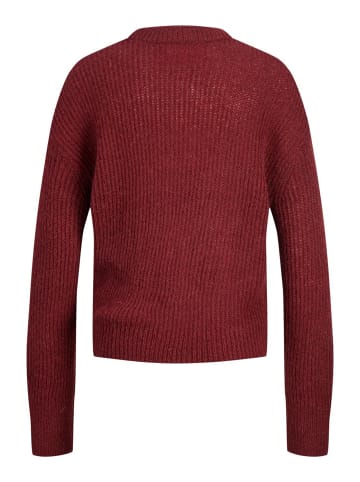 JJXX Pullover 'Ember Fluffy' in Dunkelrot