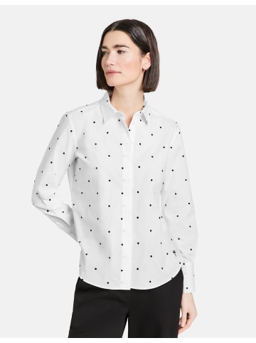 Gerry Weber Bluse Langarm in Ecru/Weiss Gemustert