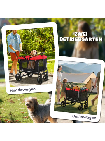 Pawhut Hundewagen 110L x 65B x 102H cm