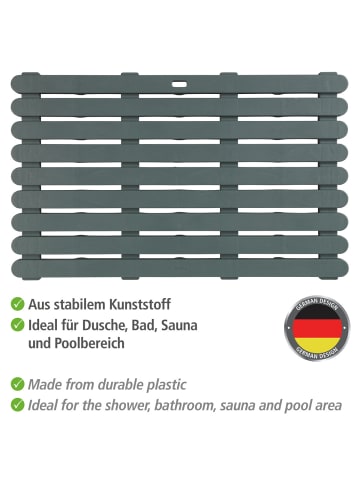 Wenko Badematte Indoor & Outdoor Grau, 50 x 80 cm, Badematte Mod. Indoor & Outdoor Grau, 50 x 80 cm in Grau