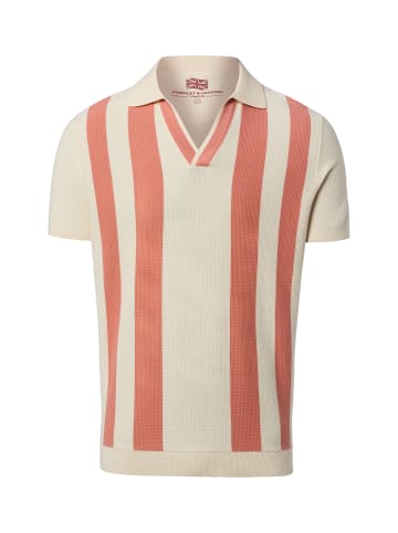 Finshley & Harding London Poloshirt in vanille koralle - 0001