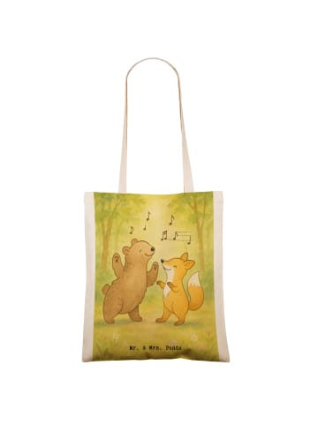 Mr. & Mrs. Panda Tragetasche Hase Tanzen Design ohne Spruch in Weiß