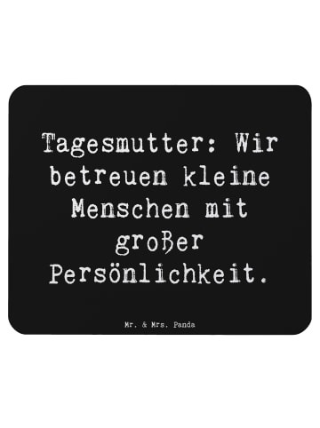 Mr. & Mrs. Panda Maus Pad Spruch Tagesmutter Persönlichkeit mit ... in Schwarz