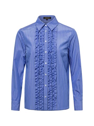 More & More Bluse in blau weiß