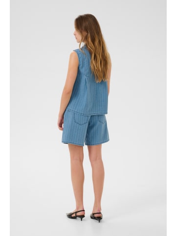 CULTURE Kurzarmhemd CUrenny Relaxed fit in Light Blue Denim