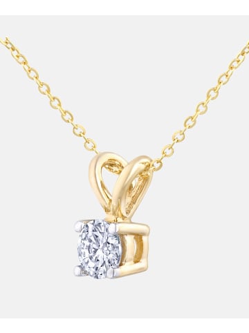 Diamant L'éternel Halskette mit Anhänger aus 375 Gelbgold mit 0.25 Karat Diamant