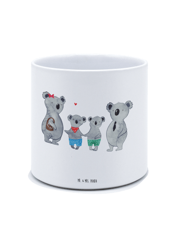 Mr. & Mrs. Panda XL Blumentopf Koala Familie zwei ohne Spruch in Weiß