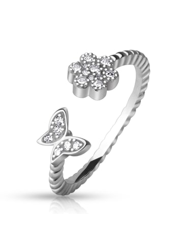 Bungsa Zehenring in Silber