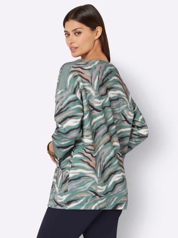 creation L 3/4-Arm-Shirt in jade-graphit-bedruckt