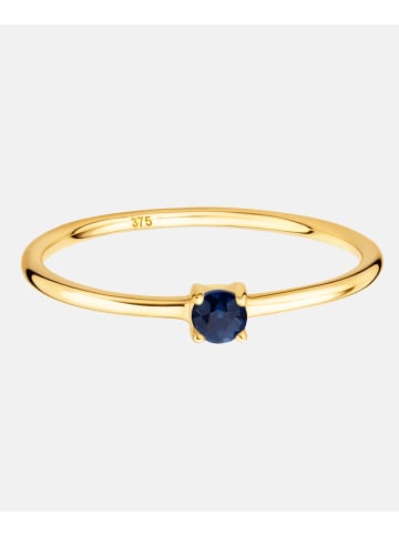 Diamant L'éternel Ring aus 375 Gelbgold mit Saphir