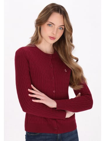 DreiMaster Women Cardigan in wine red