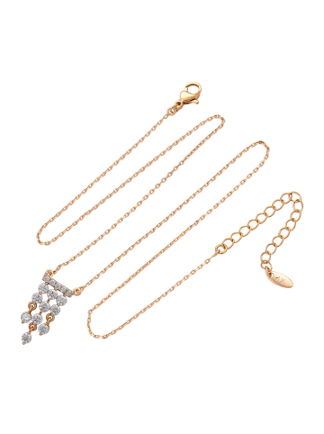 faina Women Necklace in Rose Gold White
