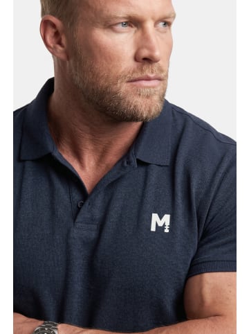 Men Plus Poloshirt in navy blau