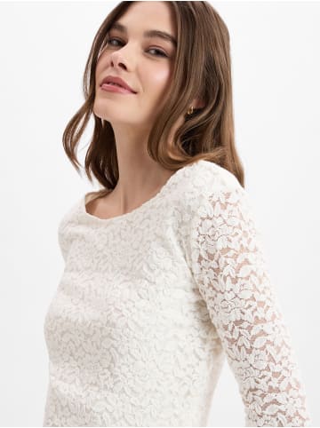 Marie Lund Spitzenshirt in weiß