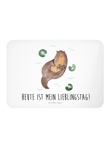 Mr. & Mrs. Panda magnet Otter Seerose mit Spruch in Weiß