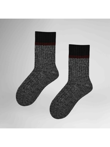 Hudson Socken Cozy Twist druckfrei in Black