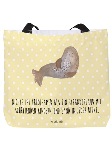Mr. & Mrs. Panda Schultasche Sommerchaos mit Spruch in Gelb Pastell