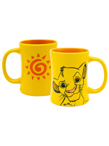 Geda Labels Tasse Simba 3D Relief in Gelb - 360ml