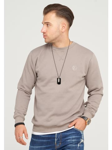 SOULSTAR Sweatshirt PORT LOUIS in Taupe