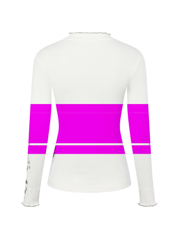 MARC CAIN SPORTS  Langarmshirt in weiß khaki