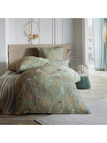 REDBEST Single-Jersey Bettwäsche in grün-orange