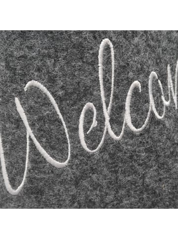 relaxdays 6x Gästehausschuhe "Welcome" in Mehrfarbig