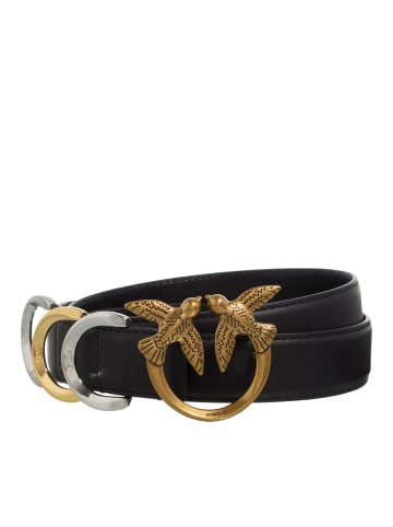 Pinko Cobain Belt H3 Nero-Antique Gold in black