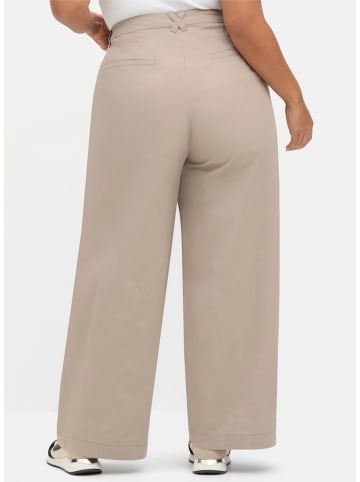 sheego Hose lang in helltaupe