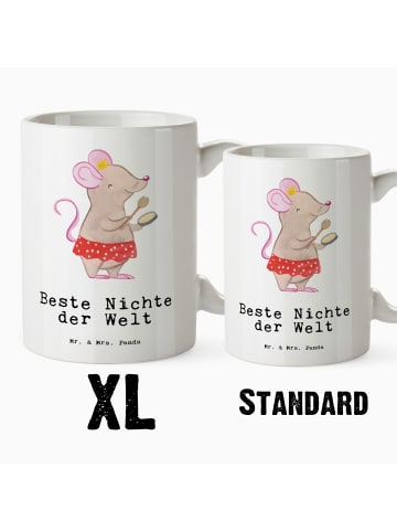 Mr. & Mrs. Panda Tasse Maus Beste Nichte der Welt mit Spruch in Weiß
