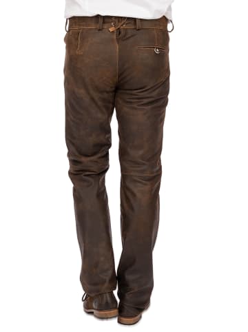 MADDOX Lederhose ARB in braun