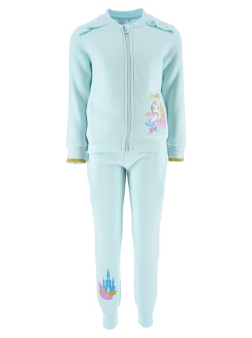 Disney Frozen 2tlg. Outfit: Jogginganzug Sweatjacke mit Jogginghose Elsa und Anna in Blau