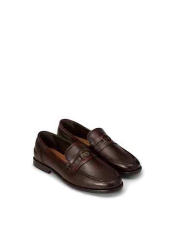 Marc O'Polo Penny-Loafer Model Fiona in Dark Cognac