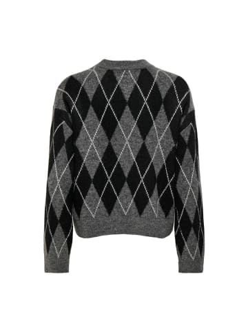 JDY Pullover in Dark Grey Melange