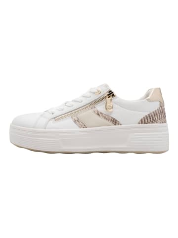 Tamaris Sneaker in Weiß/Beige